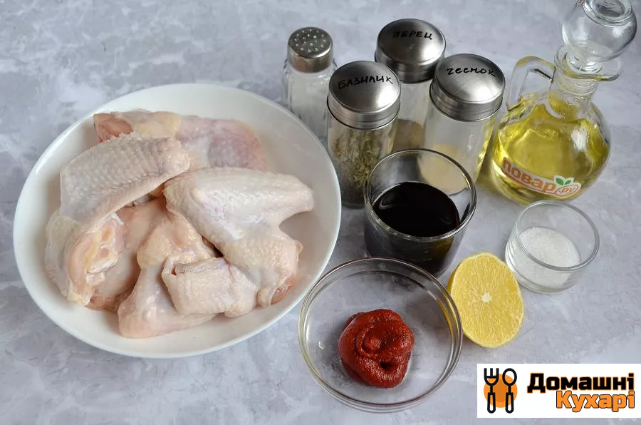 Курячі крильця барбекю в духовці - фото крок 1