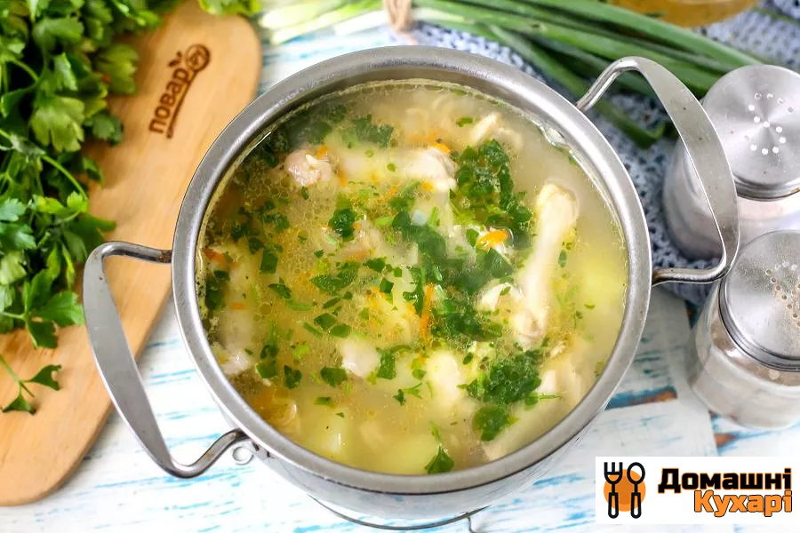 Курячий суп зі смаженою вермішеллю - фото крок 5