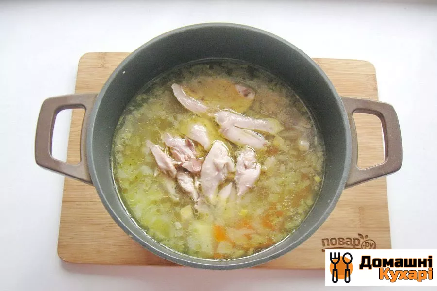 Курячий суп в казані - фото крок 10