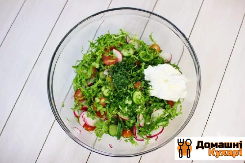Легкий овочевий салат - фото крок 5