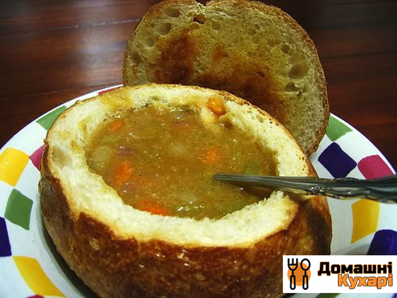 Литовський грибний суп в хлібі - фото крок 5